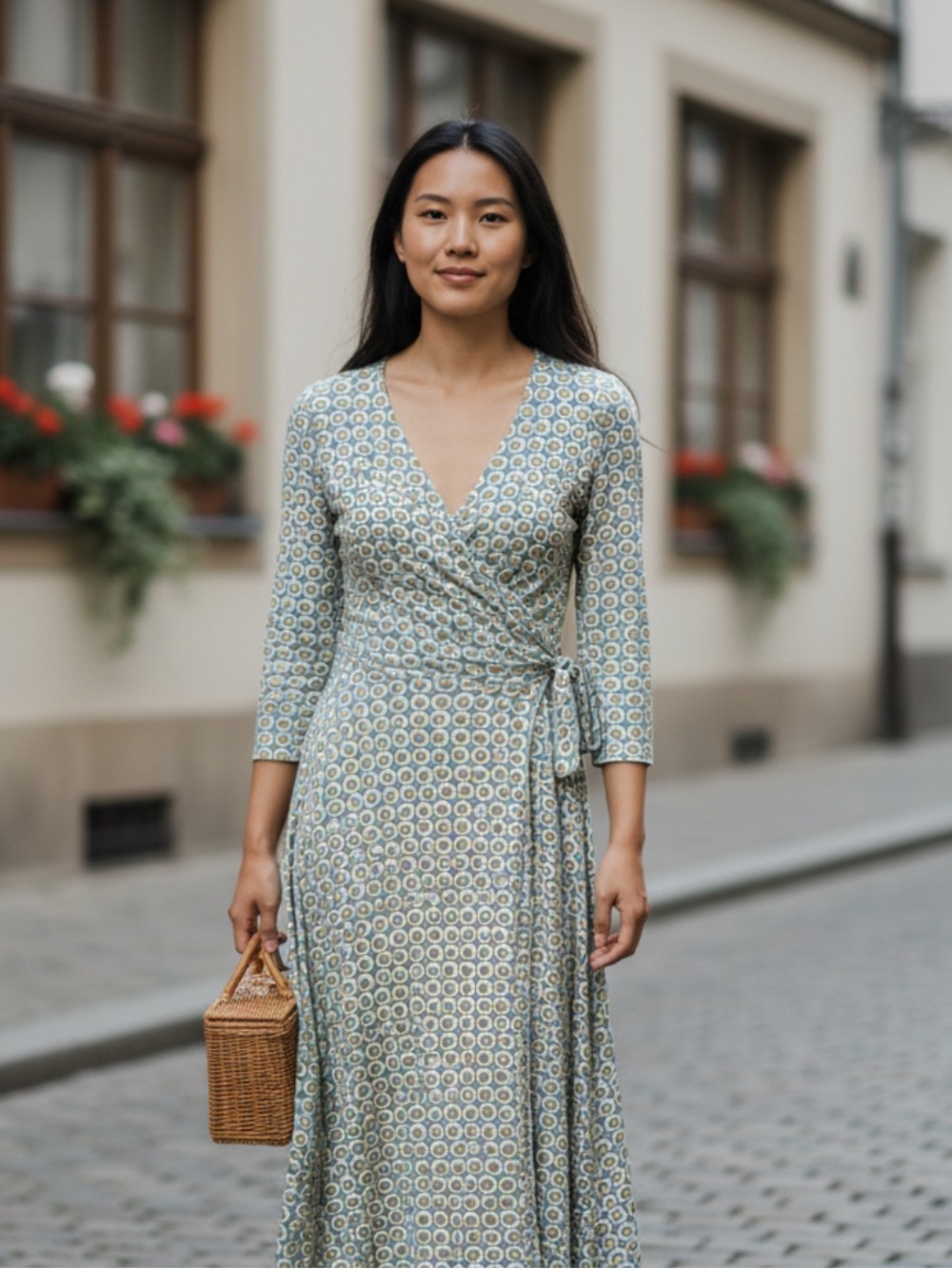 BODEN JERSEY FAUX WRAP DRESS - Picture 1 of 6